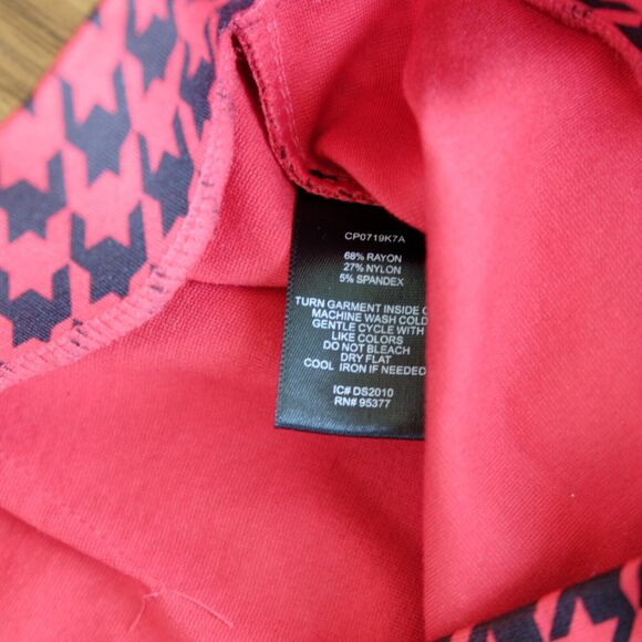 Sanctuary Pants Women Sz M Houndstooth High Rise Crop Straight Retro 70s - Picture 6 of 12